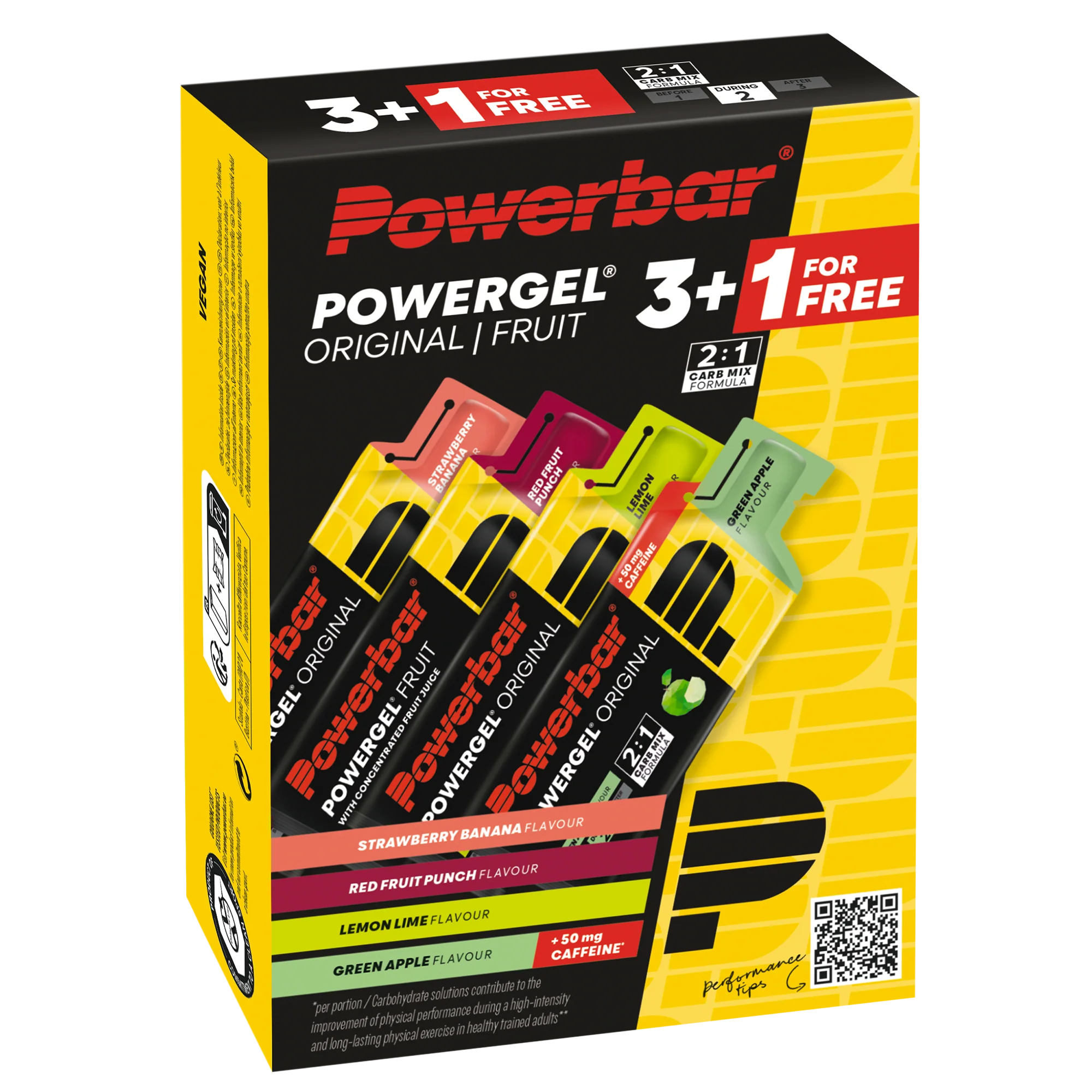 PowerGel 3+1 gratis - Multiflavour Vorteilspack